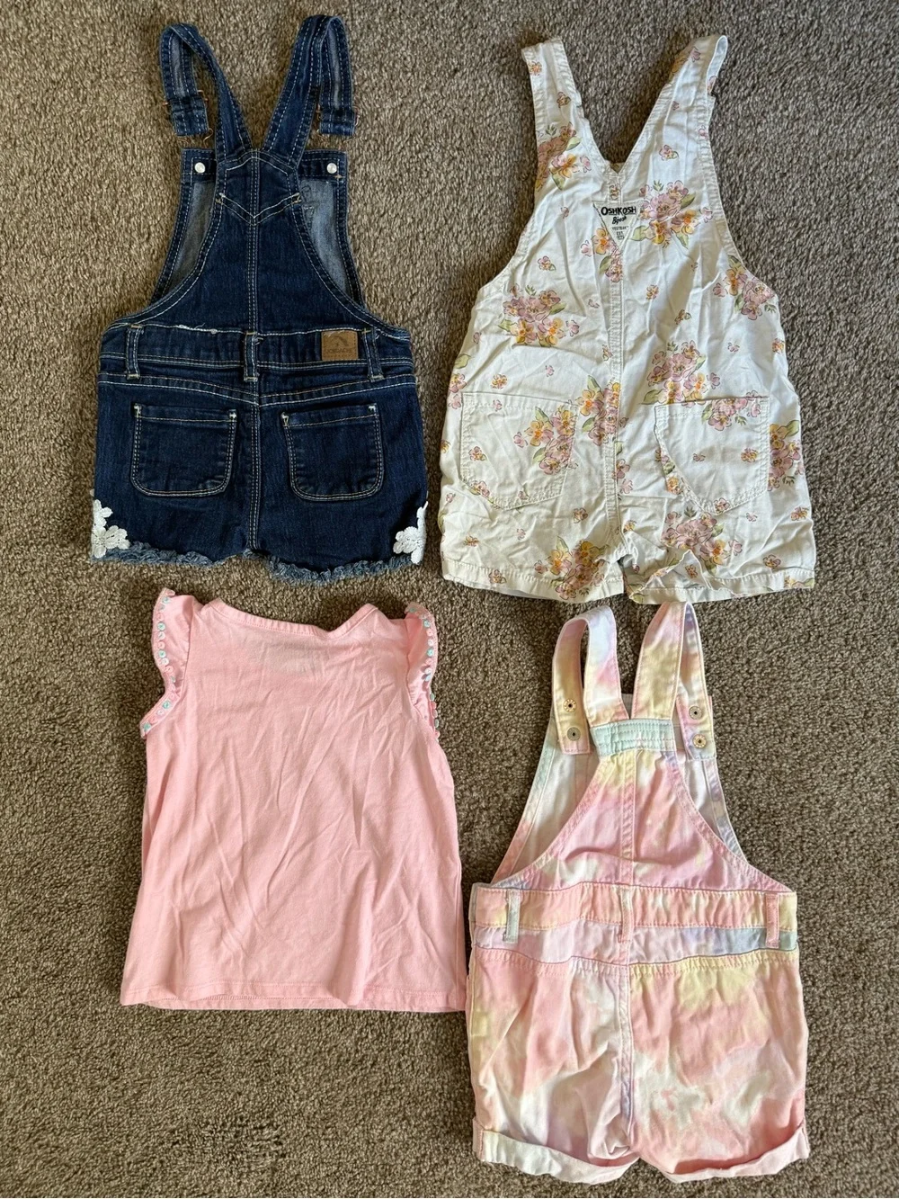 Overall Bundle 4 Pieces Size 2T to 3T OshKosh Bgosh and more
